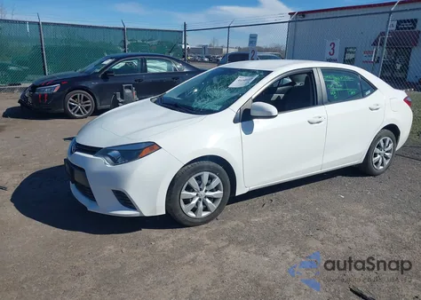 2016 Toyota Corolla Le from USA, damaged, VIN 2T1BURHE6GC555620